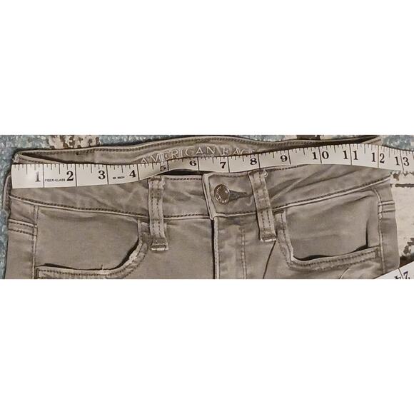 American Eagle Outfitters Womens Super Hi-Rise Jegging Super Stretch Sz 2 Green - Picture 3 of 10